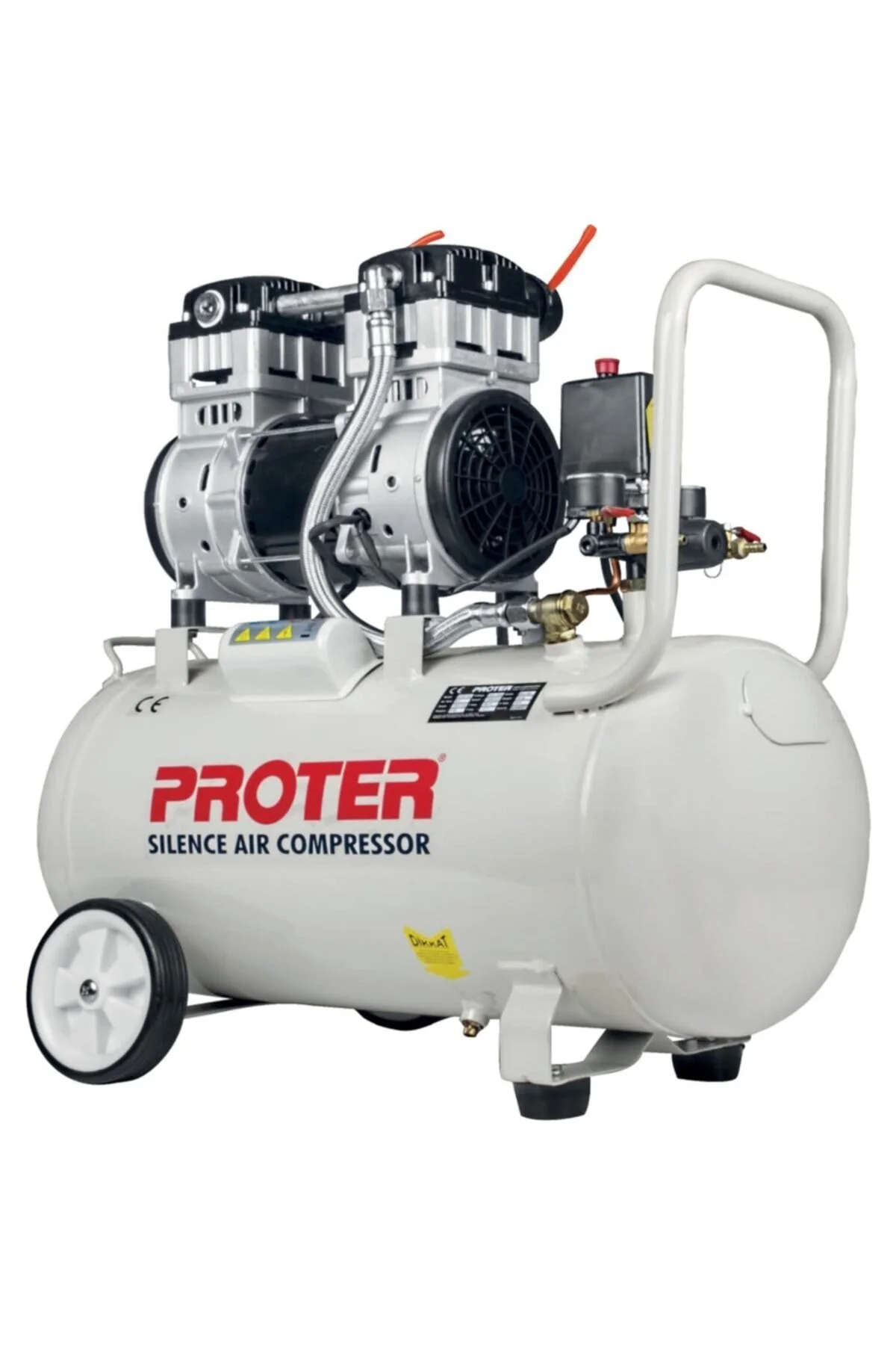 50LT Sessi̇z Yağsiz Hava Kompresörü 8 Bar 1,5HP - P1K0425